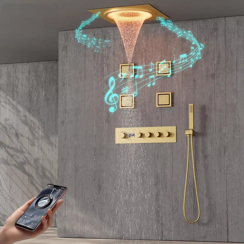 Music - Juego de Ducha LED Inteligente con