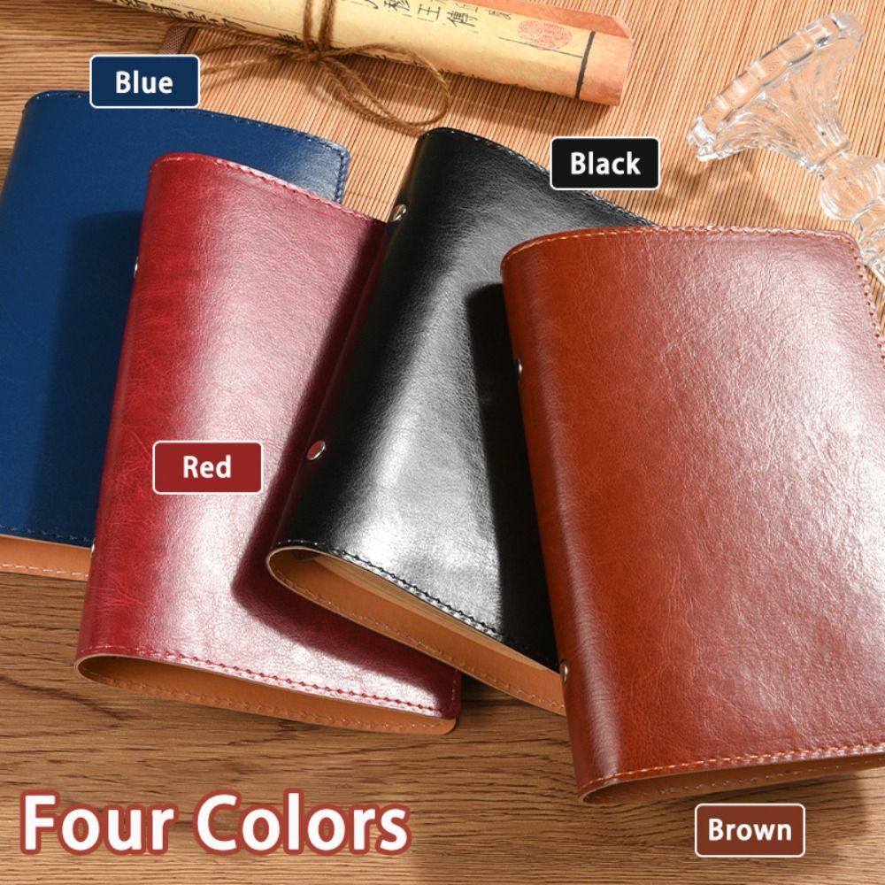 Vintage Leather Journal Notebook - Cuaderno Vintage A5/A6 de Cuero PU,