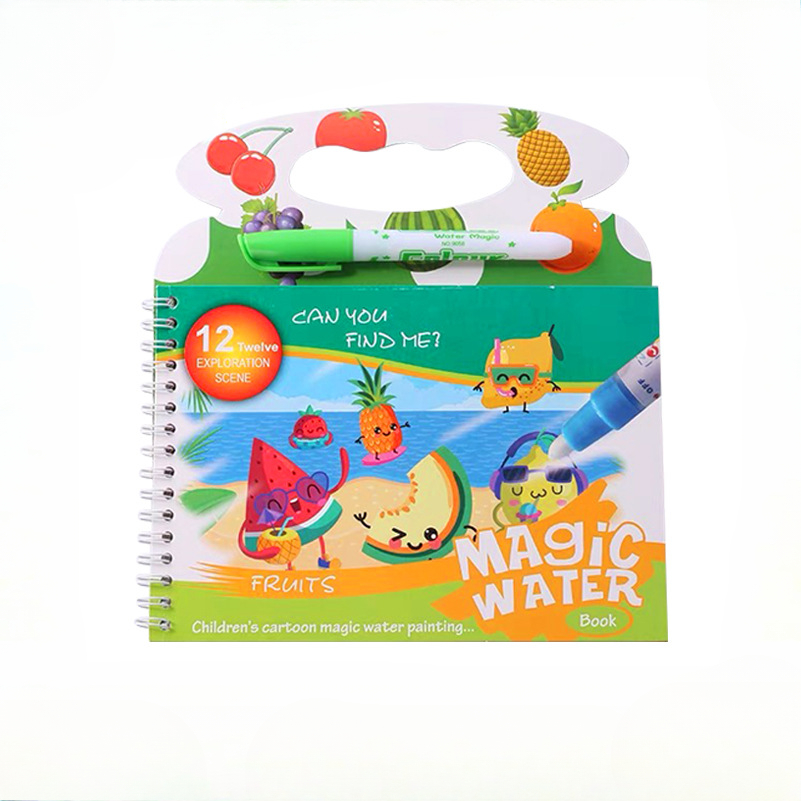 Reusable Water Magic Coloring Book - Libro mágico de pintura al agua