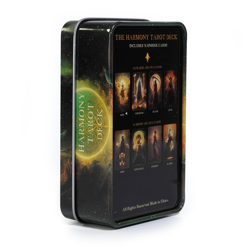 Tarot Deck With Guidebook - Harmony Tarot en una lata con