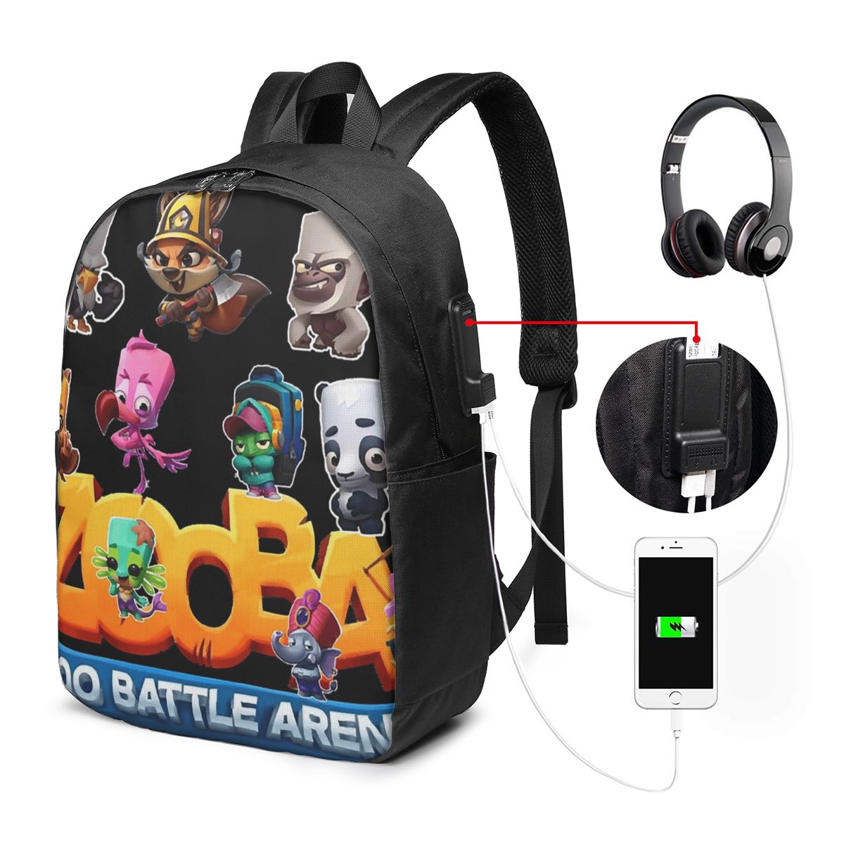 Music - Excelente Mochila Zooba Battle Arena para