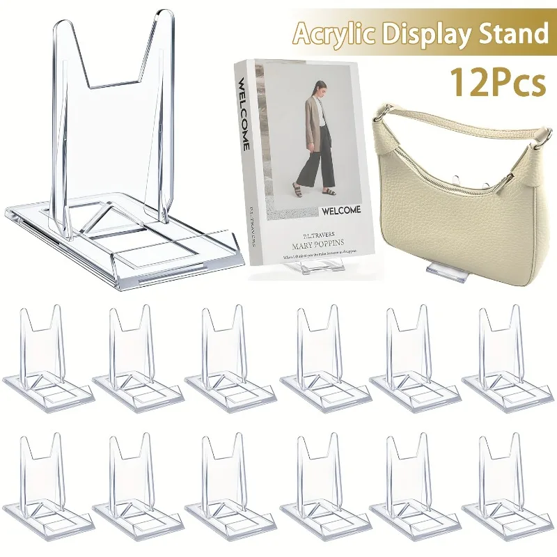 Clear Acrylic Book Stand Holder - Soportes de exhibición de acrílico transparente