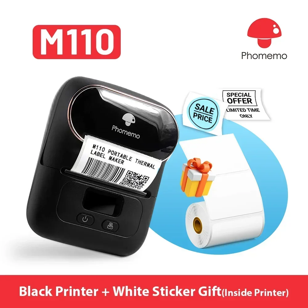 Mini Pocket Thermal Printer Paper Roll - Phomemo M110 Mini impresora portátil, impresora