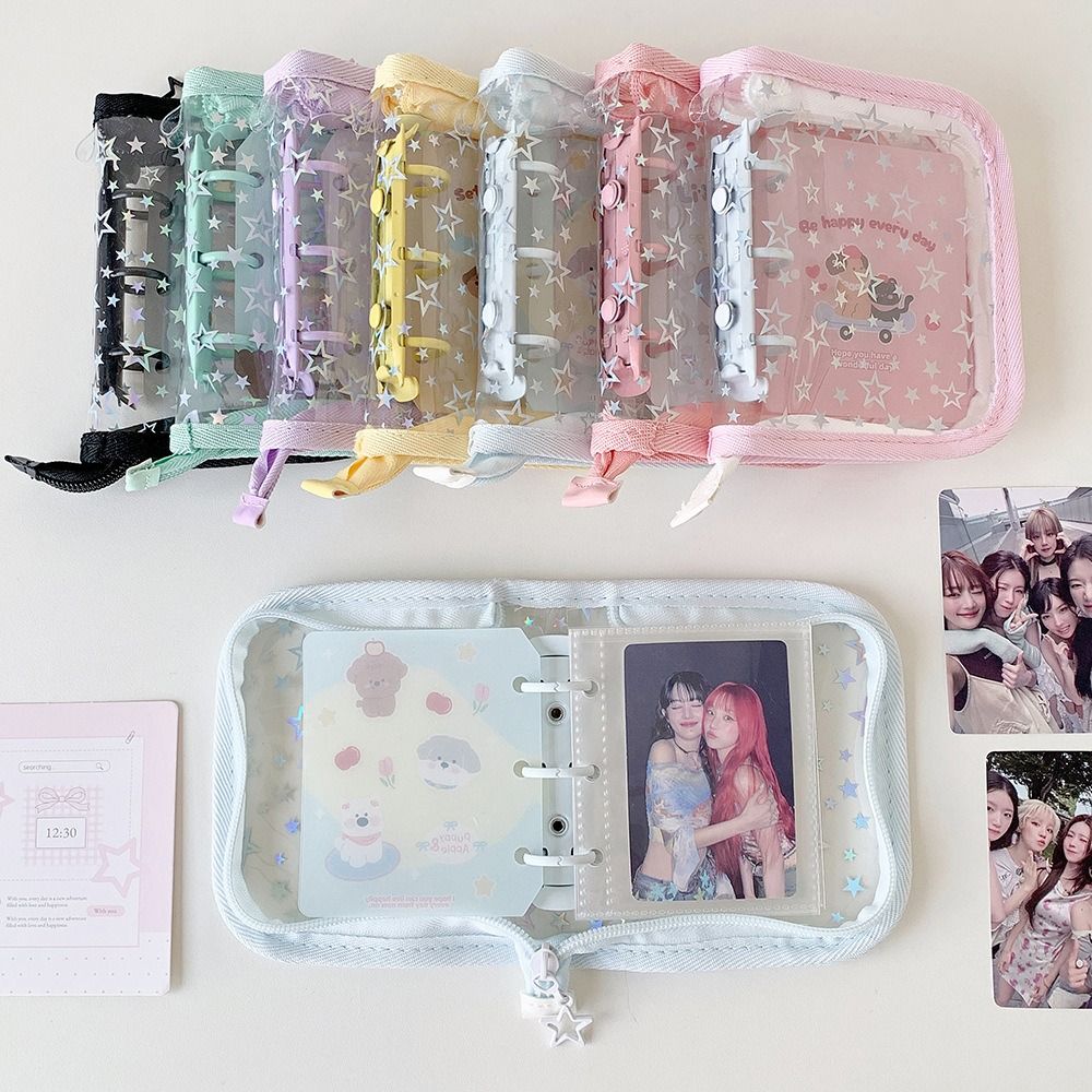 Kpop Photo Card Binder 3 Inch - 1 unidad de carpeta portátil de