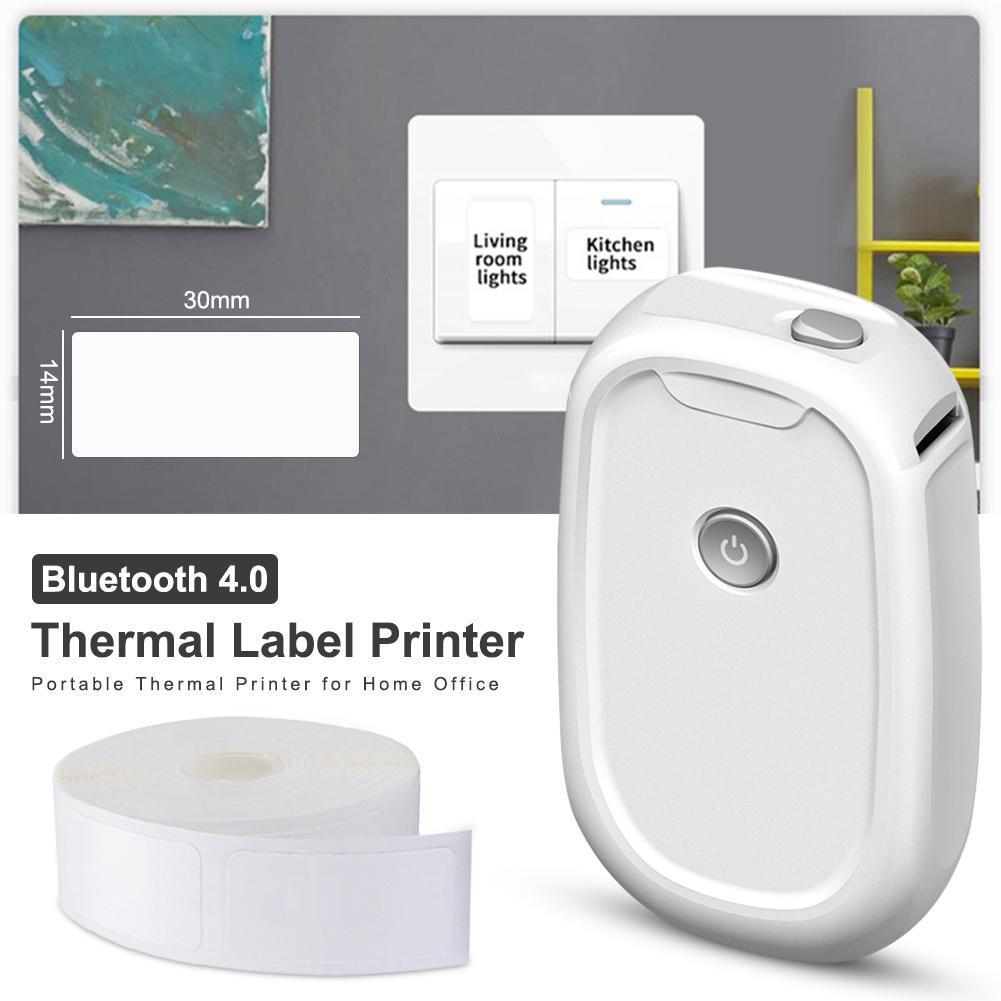 Mini Pocket Thermal Printer Paper Roll - Máquina de fabricación de etiquetas portátil