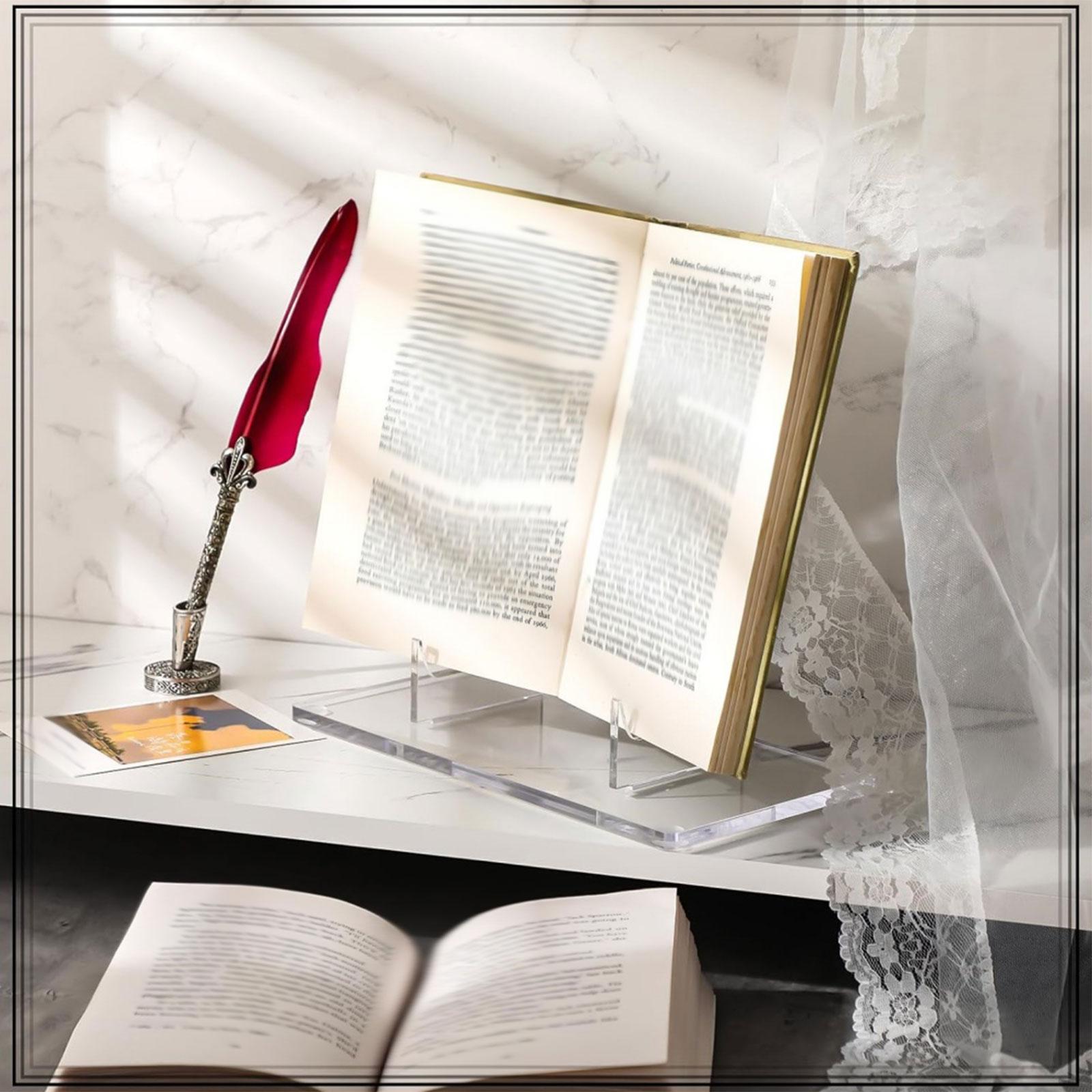 Clear Acrylic Book Stand Holder - Expositor de Acrílico Transparente, Soporte para