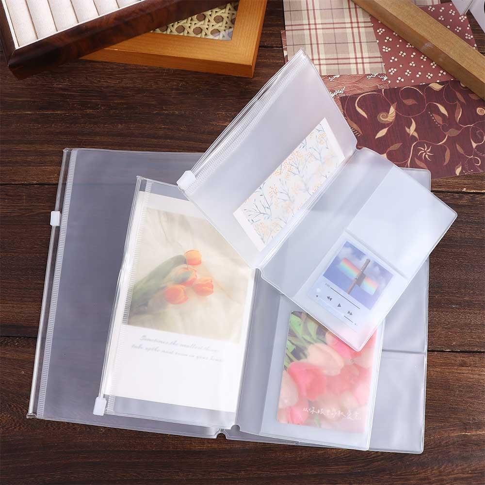 Vintage Leather Journal Notebook - Bolsa de PVC con cremallera para