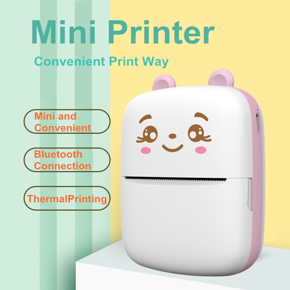 Mini Pocket Thermal Printer Paper Roll - Mini Impresora Térmica Portátil de Bolsillo