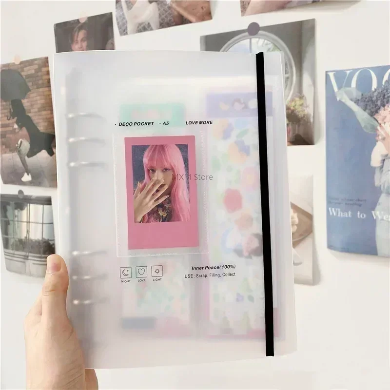 Kpop Photo Card Binder 3 Inch - Carpeta A5, soporte para tarjetas fotográficas,