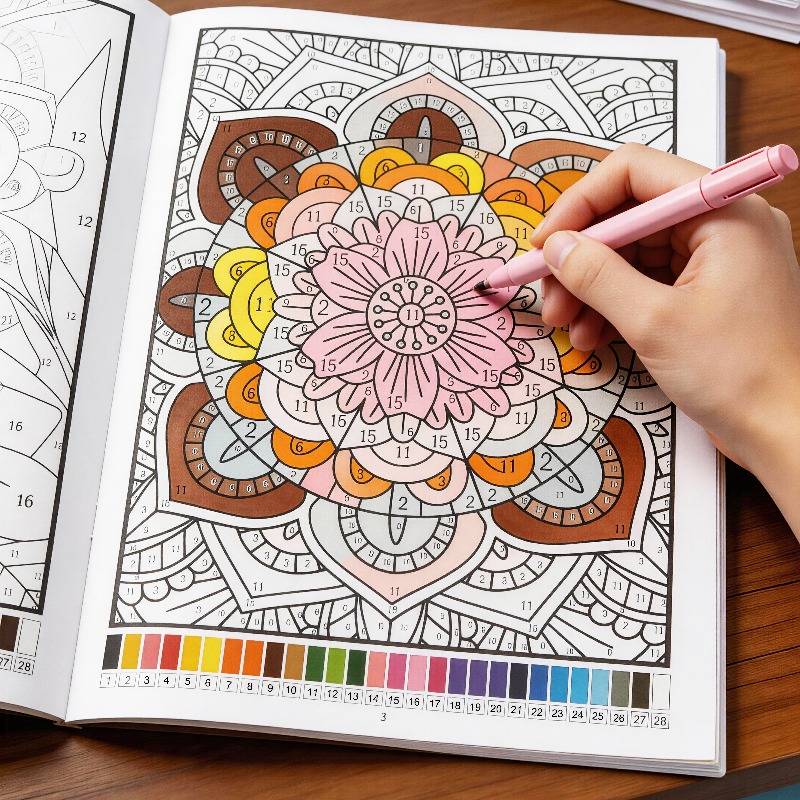 Adult Coloring Book Stress Relief - Libro de Colorear para Adultos con