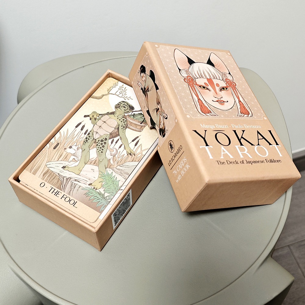 Tarot Deck With Guidebook - Cartas de Tarot Yokai, 78 piezas,