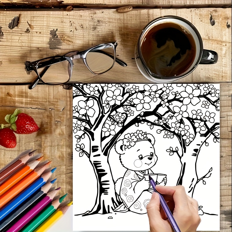 Libro para colorear de 28 pági - Adult Coloring Book Stress Relief reseña y precio