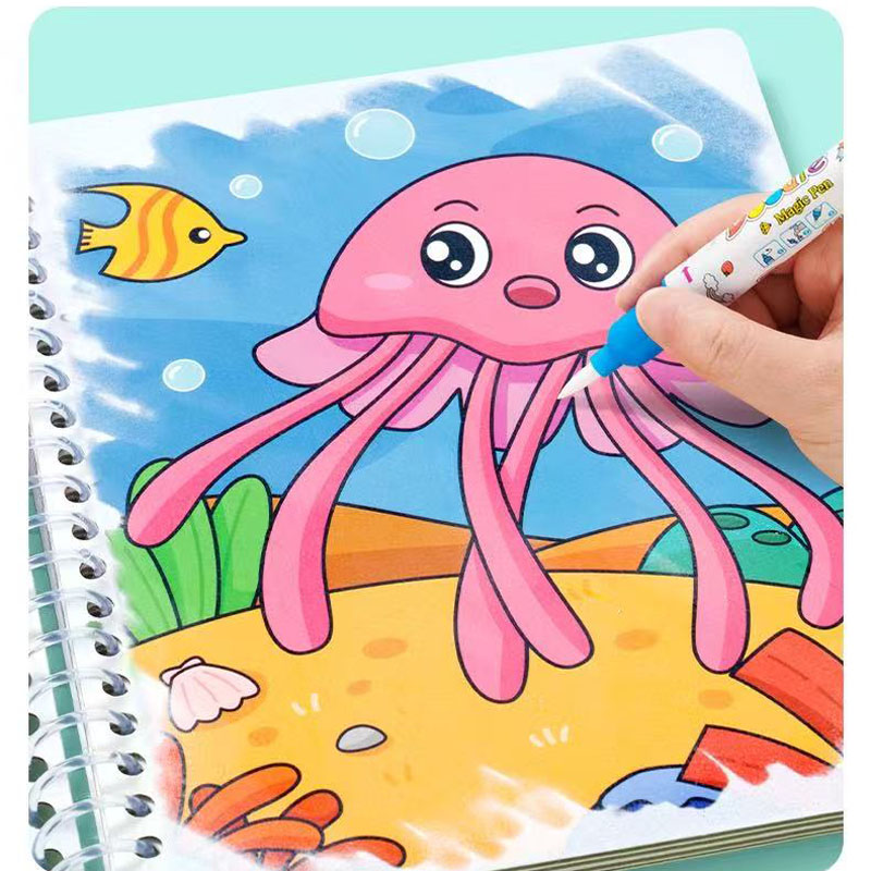 Libro mágico de dibujo al agua - Reusable Water Magic Coloring Book reseña y precio