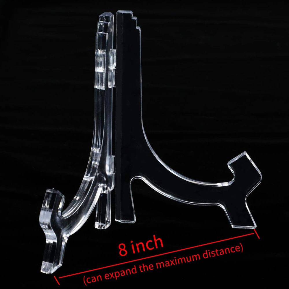 Paquete de 6 Soportes de Exhib - Clear Acrylic Book Stand Holder reseña y precio