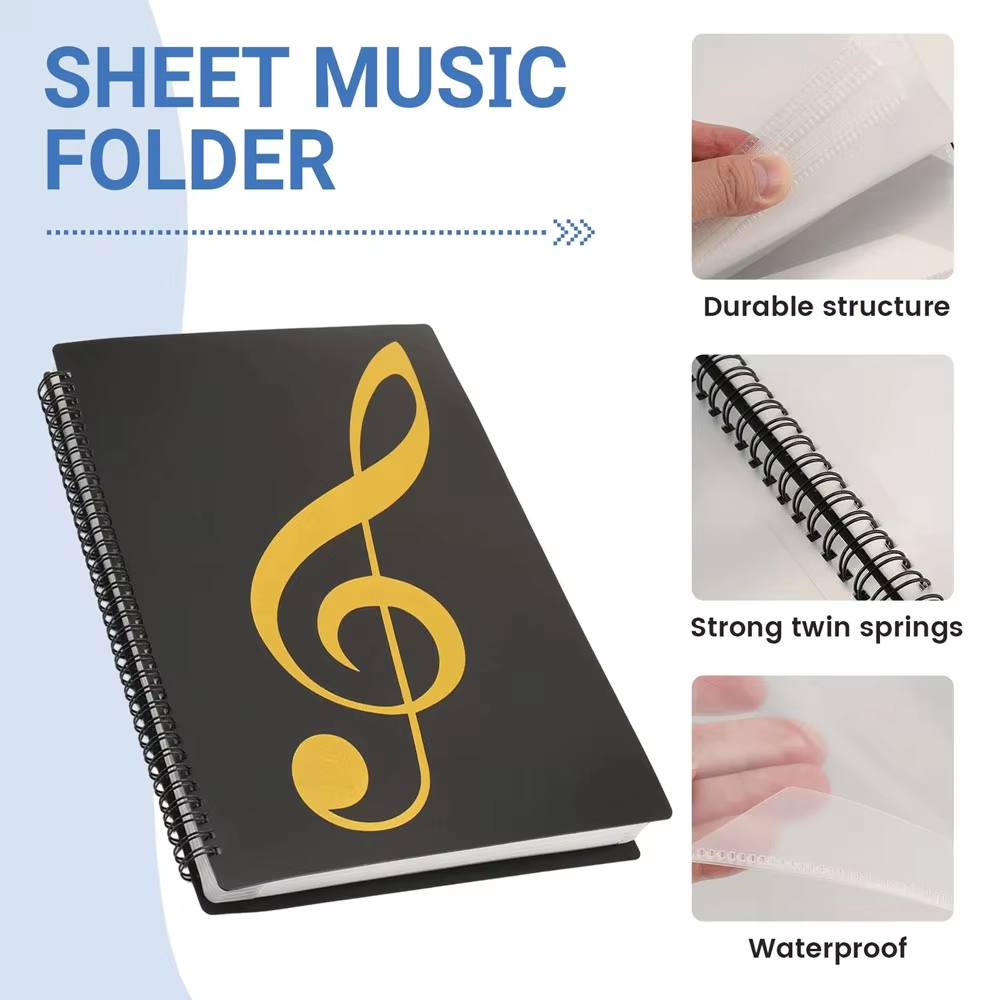 Carpeta de partituras de músic - Blank Sheet Music Notebook reseña y precio