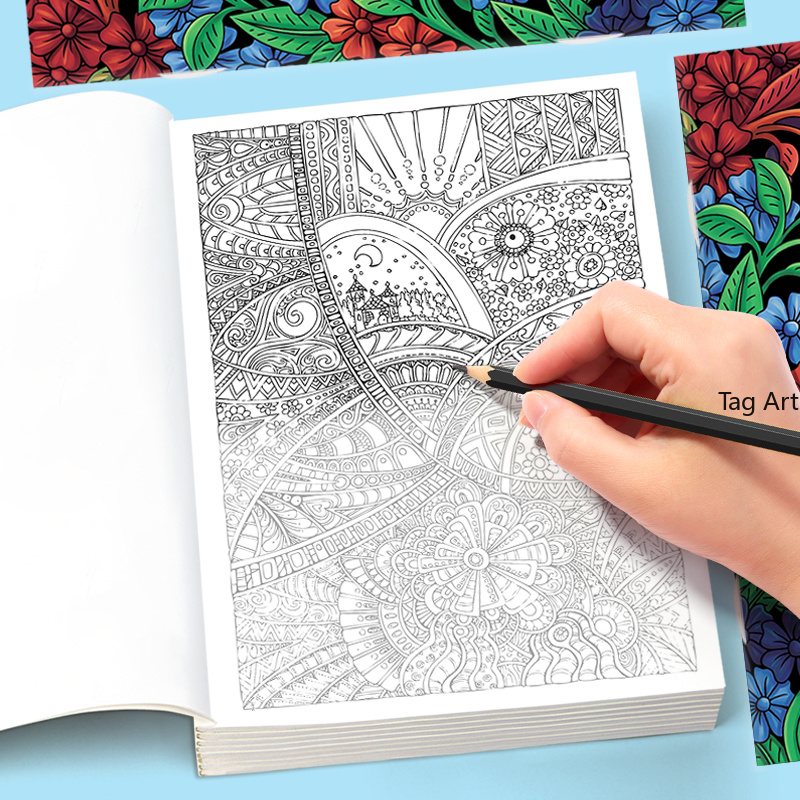 Libro de Colorear con Temática - Adult Coloring Book Stress Relief reseña y precio