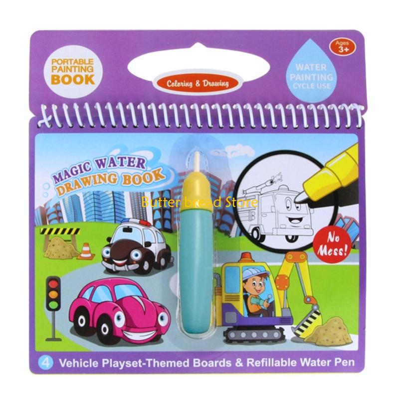Libro dibujo agua mágico reuti - Reusable Water Magic Coloring Book reseña y precio