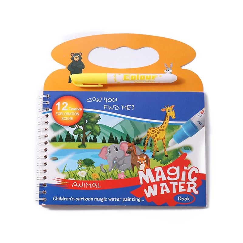 Libro mágico de pintura al agu - Reusable Water Magic Coloring Book reseña y precio