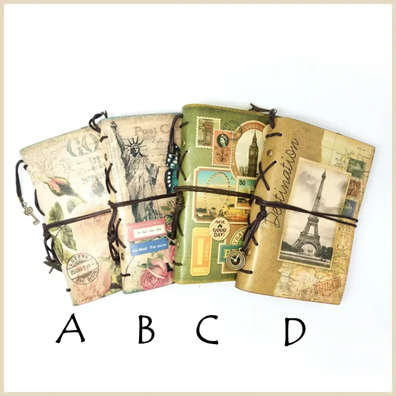 Mini cuaderno Vintage hecho a  - Vintage Leather Journal Notebook reseña y precio