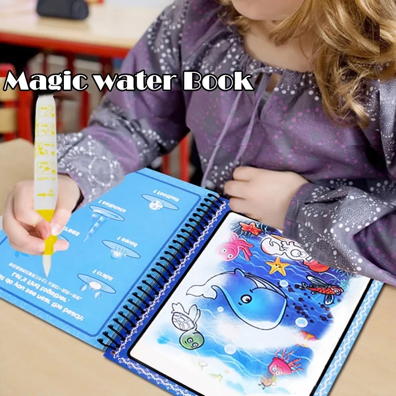 Libro de colorear reutilizable - Reusable Water Magic Coloring Book reseña y precio