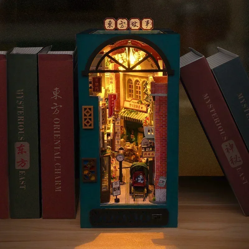 Estantería de Madera DIY con D - Diy Wooden Book Nook Kit Shelf Insert reseña y precio