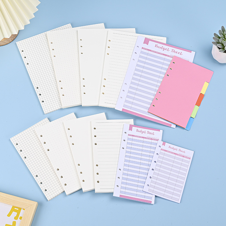 Cuaderno de hojas sueltas A6 A - A5 Spiral Dotted Grid Notebook reseña y precio