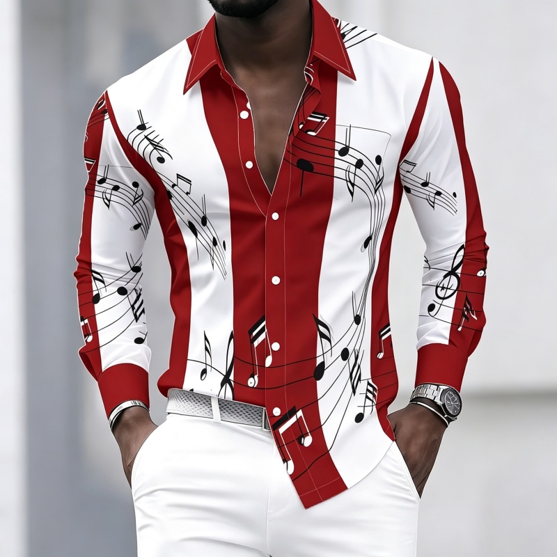 Camisa con cuello para hombre  - Music reseña y precio