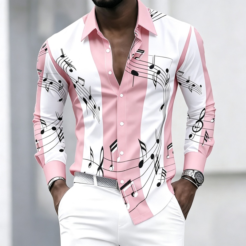 Camisa con cuello para hombre  - Music reseña y precio