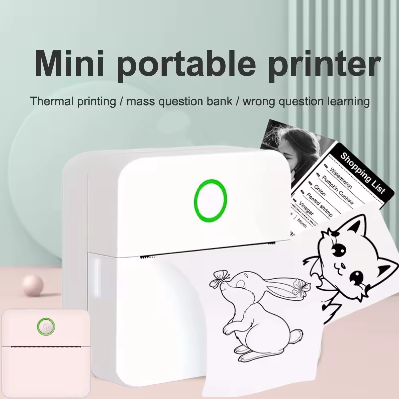 Mini Impresora Portátil sin Ti - Mini Pocket Thermal Printer Paper Roll reseña y precio