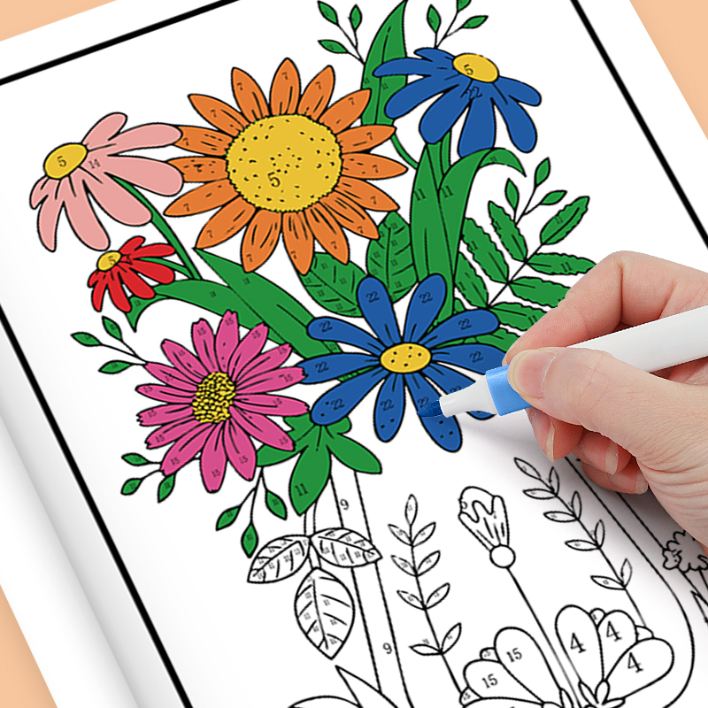 Libro de Colorear por Números  - Adult Coloring Book Stress Relief reseña y precio