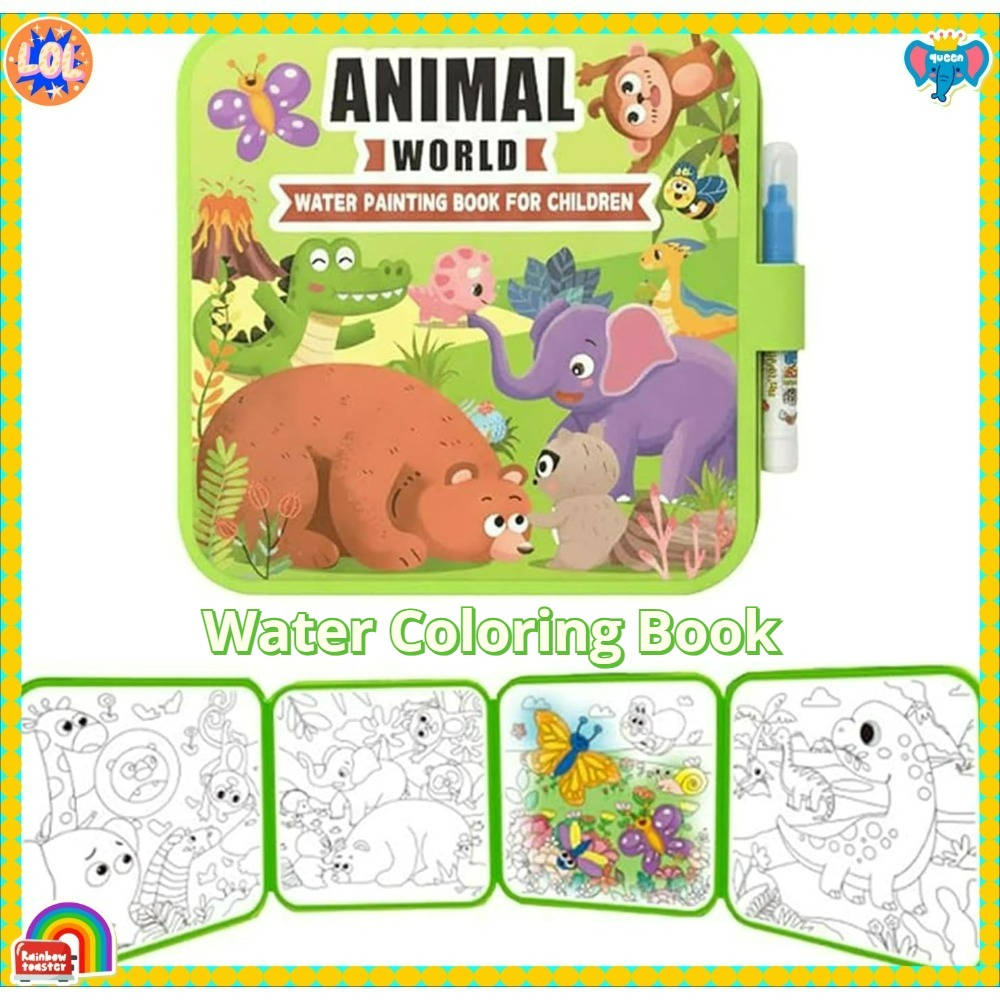 Juego de libros mágicos para c - Reusable Water Magic Coloring Book reseña y precio
