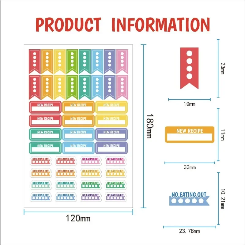 Pegatinas de planificación de  - Stationery Books reseña y precio
