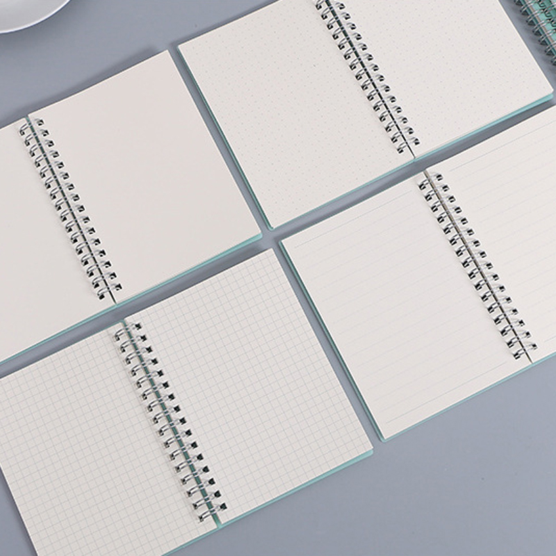 Cuaderno de bobina de libro en - A5 Spiral Dotted Grid Notebook reseña y precio