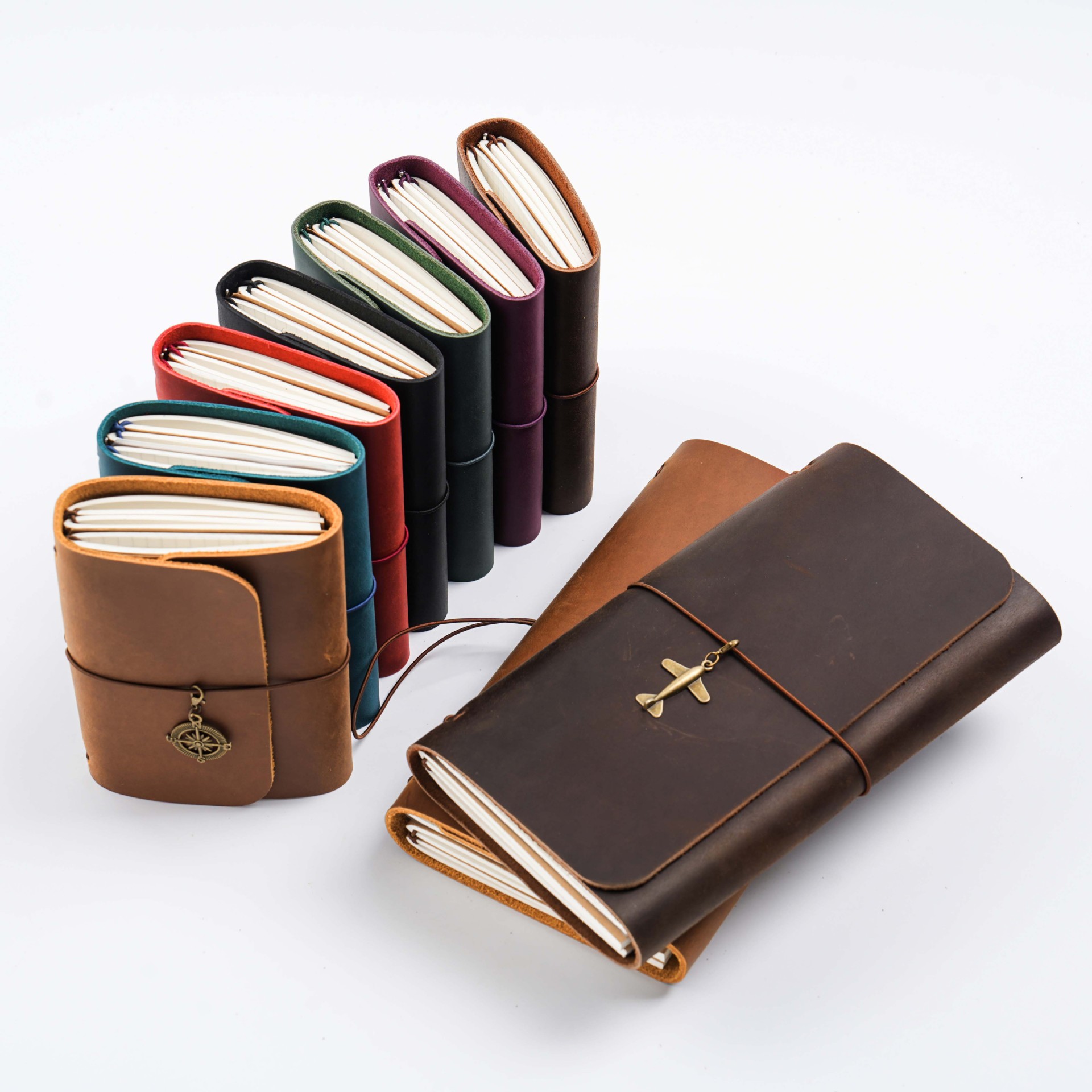 Nuevo Cuaderno de Viaje Triple - Vintage Leather Journal Notebook reseña y precio