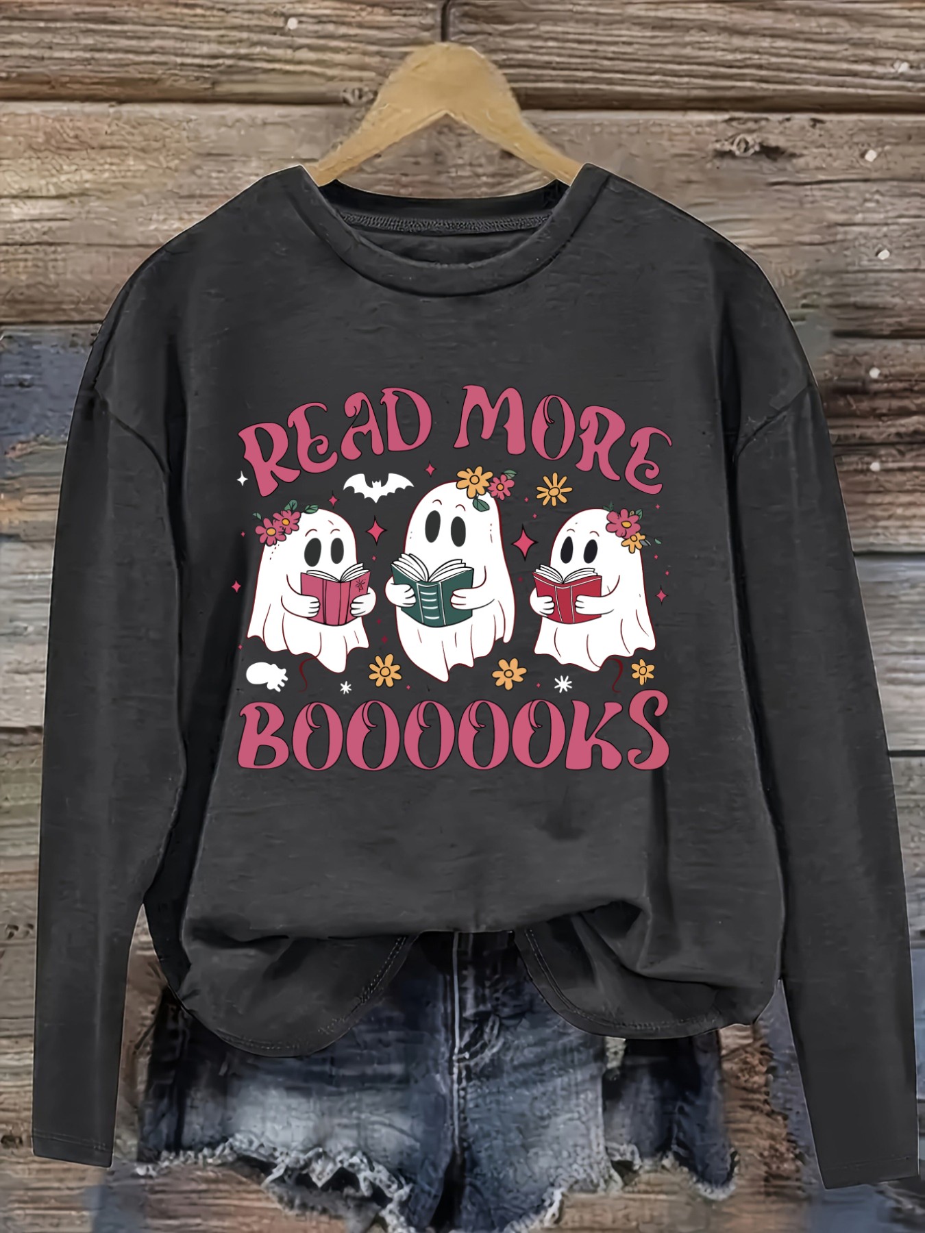 Camiseta Casual de Manga Larga - Books reseña y precio
