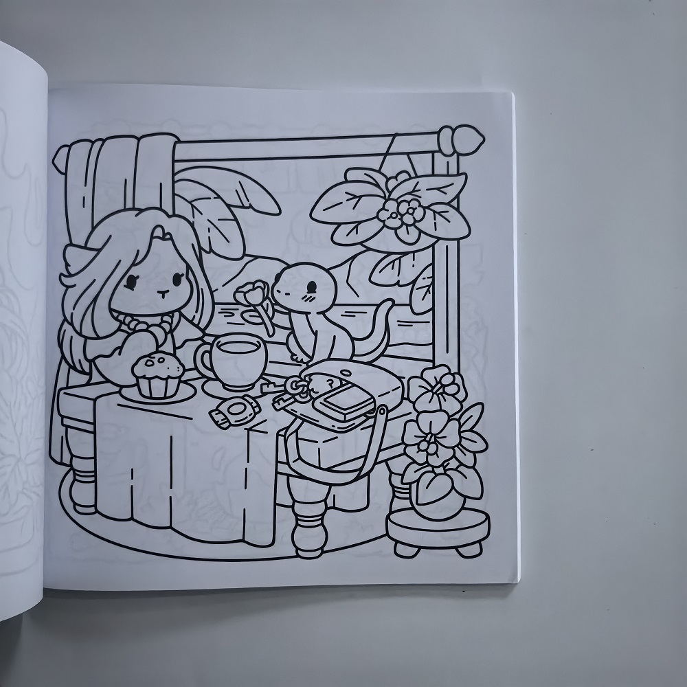 Acogedor libro para colorear N - Adult Coloring Book Stress Relief reseña y precio