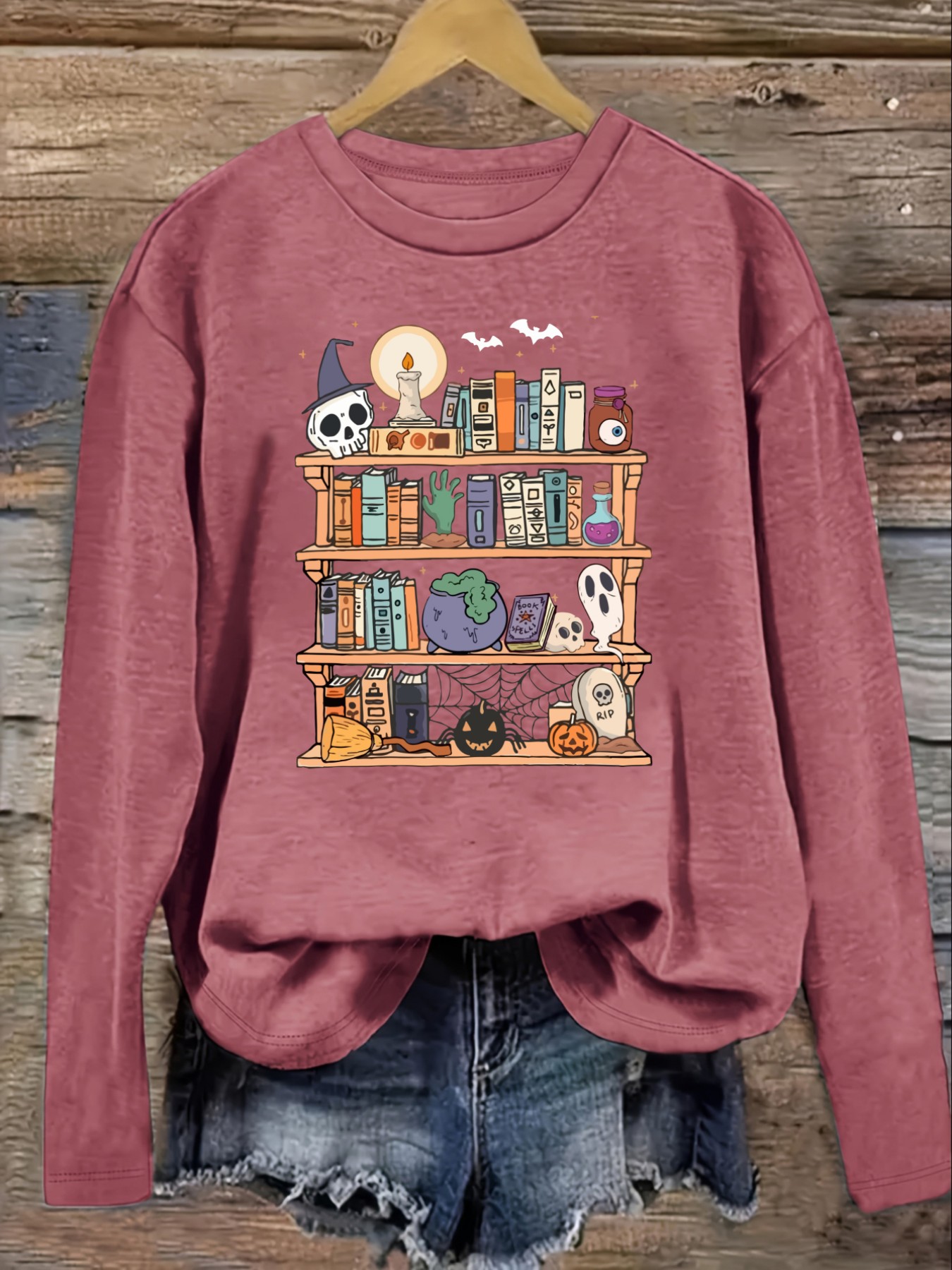 Camiseta Casual de Manga Larga - Books reseña y precio