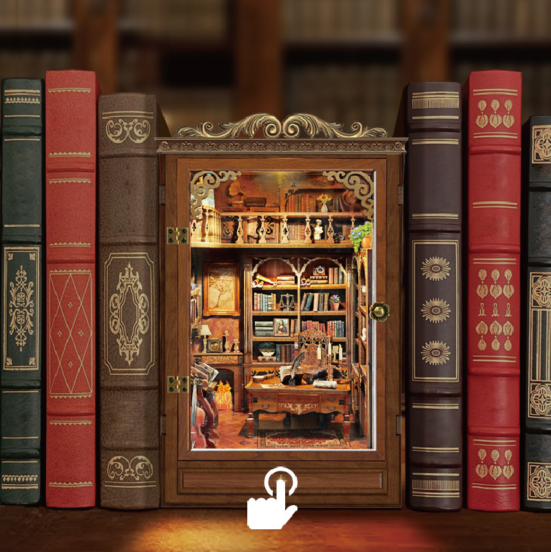 Estante de rincón para libros  - Diy Wooden Book Nook Kit Shelf Insert reseña y precio