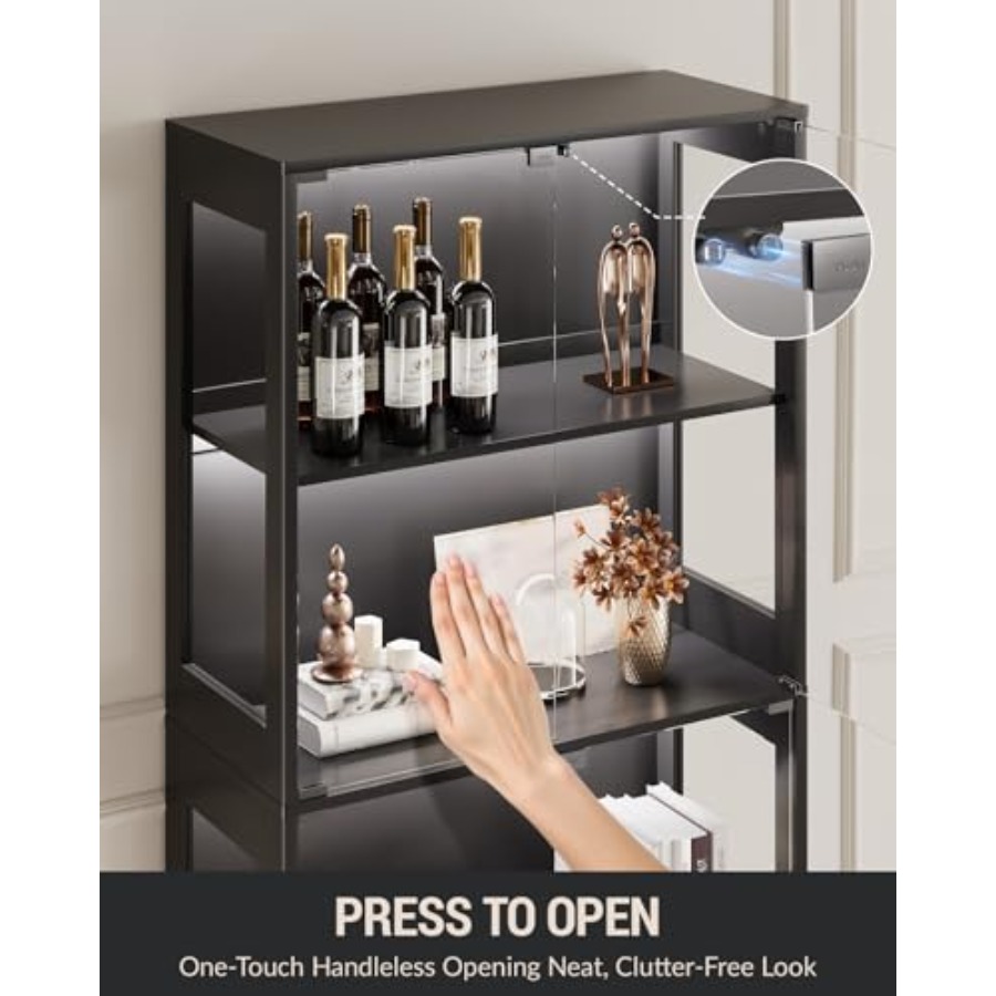 Vitrina de cristal con puertas - Books reseña y precio
