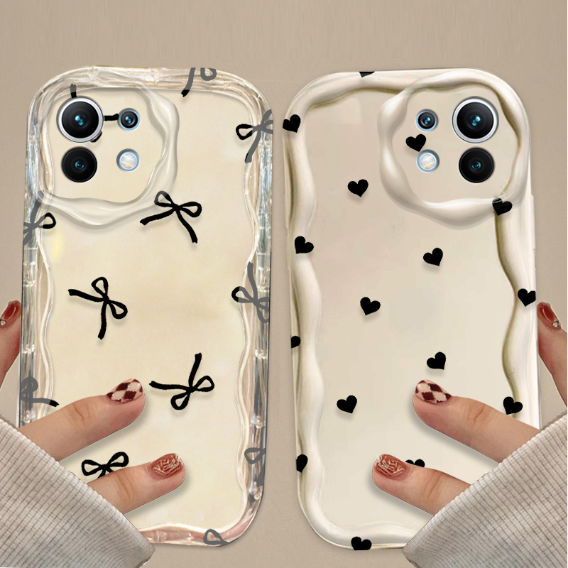Funda Negra con Lazo y Corazón - Magazines reseña y precio