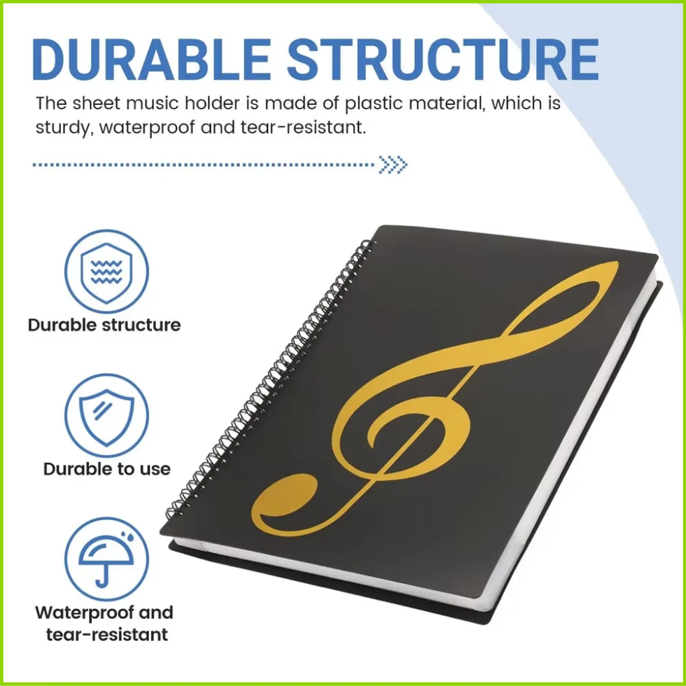 Carpeta flexible para partitur - Blank Sheet Music Notebook reseña y precio