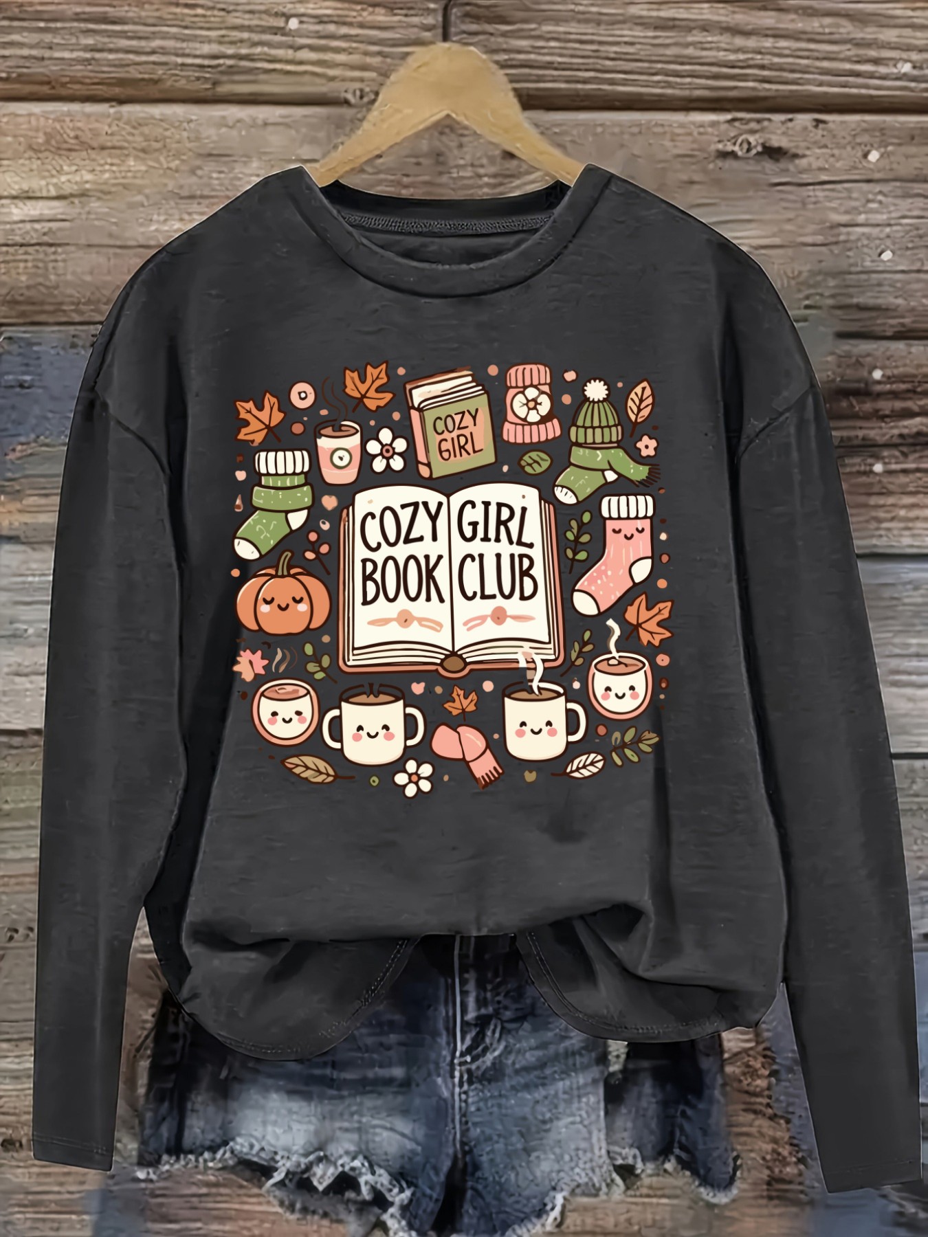 Camiseta Casual de Manga Larga - Books reseña y precio