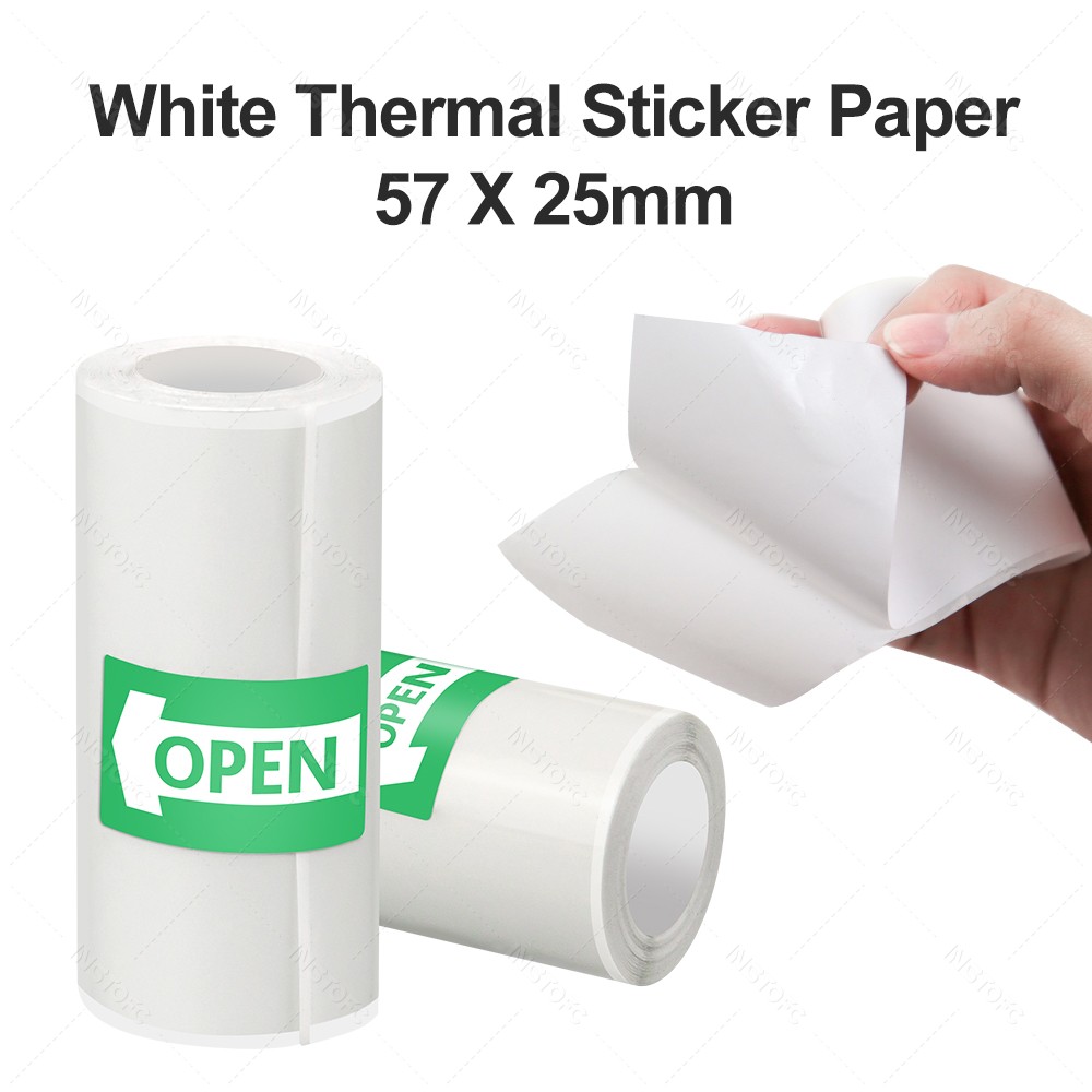 Papel adhesivo imprimible, 3 ~ - Mini Pocket Thermal Printer Paper Roll reseña y precio